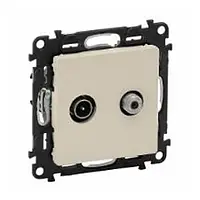 Розетка Legrand Valena LIFE Ivory TV-SAT зірка 1 кабель
