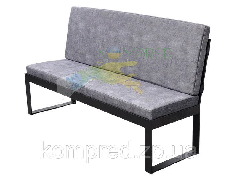 Диван прямий металевий з м'якою частиною 1800х500х950 мм Kompred OL812, фото 1