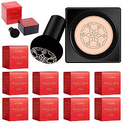 Набір 10шт Кушон для обличчя Beauty Linasi Red O`CHEAL, Натуральний відтінок / Тональний крем / Крем пудра