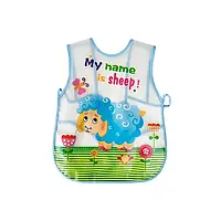 Слинявчик Mega Zayka MGZ-0607 Blue клейончатий на завязках