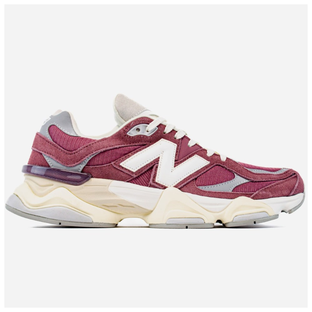 Чоловічі / жіночі кросівки New Balance 9060 Washed Burgundy U9060VNA, замшеві кросівки нью беланс 9060 ню беленс NB 9060 нб
