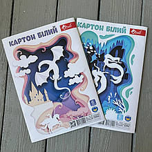 Картон SUPER білосніжний А-4 6арк. Скат УП-28