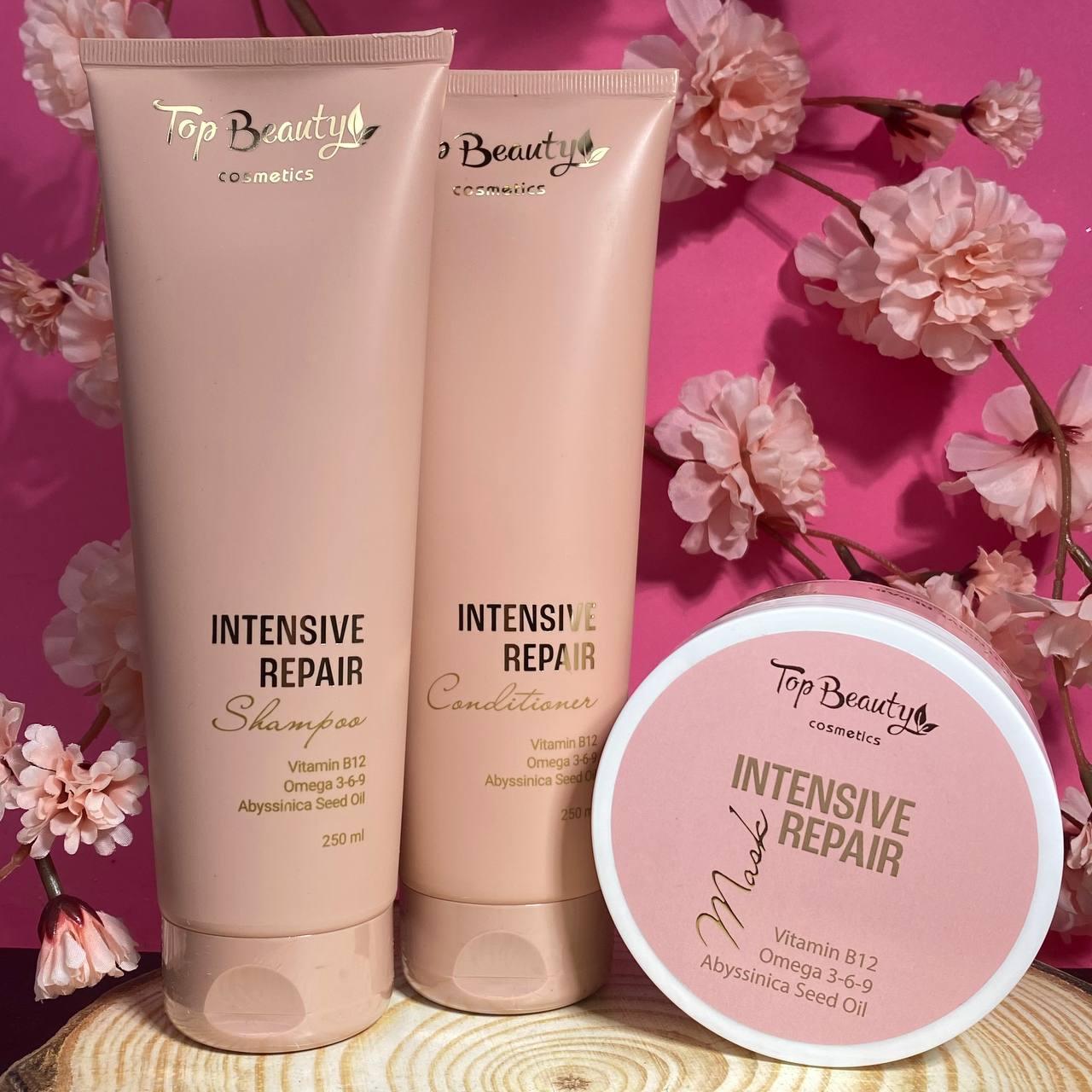 Набір для інтенсивного відновлення волосся Top Beauty Intensive Repair (шампунь, кондиціонер, маска)