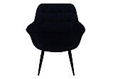 Стілець ELEGANTE чорний каркас/чорний, фото 3