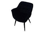 Стілець ELEGANTE чорний каркас/чорний, фото 5