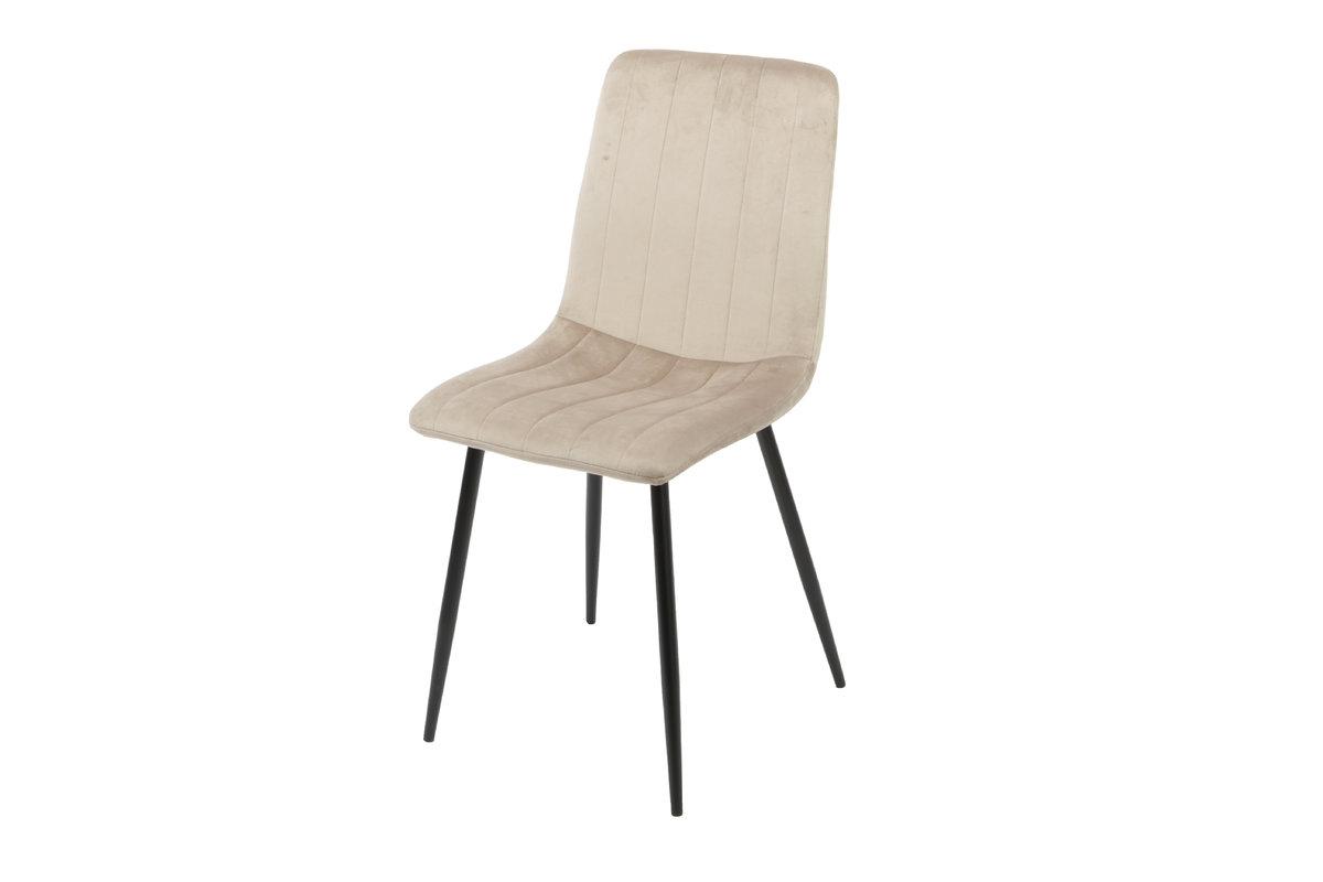 Стілець ETHAN чорний каркас/темний беж, фото 1