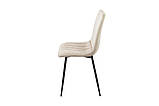 Стілець ETHAN чорний каркас/темний беж, фото 4