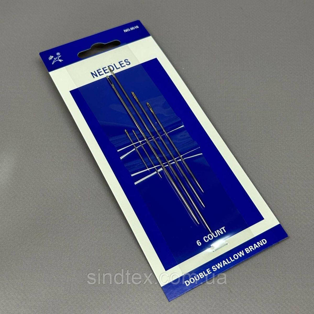 0516 Набір циганських голок для шиття NEEDLES - 6шт