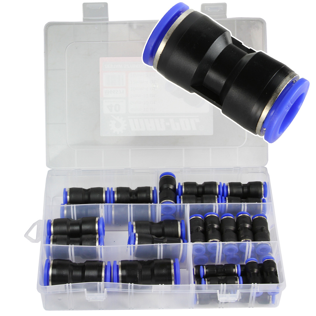 Набір з’єднань для шлангів 10 бар MAR-POL M66571 з’єднання для пневмосистем, фото 1