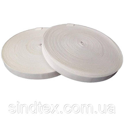 Широка білизняна резинка для одягу Sindtex білий 1,5 см х 22,5 м, фото 1