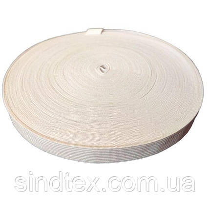 Широка білизняна резинка для одягу Sindtex білий 1,5 см х 22,5 м, фото 2