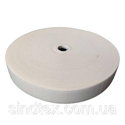 Широка білизняна резинка для одягу Sindtex білий 2 см х 22,5 м, фото 1