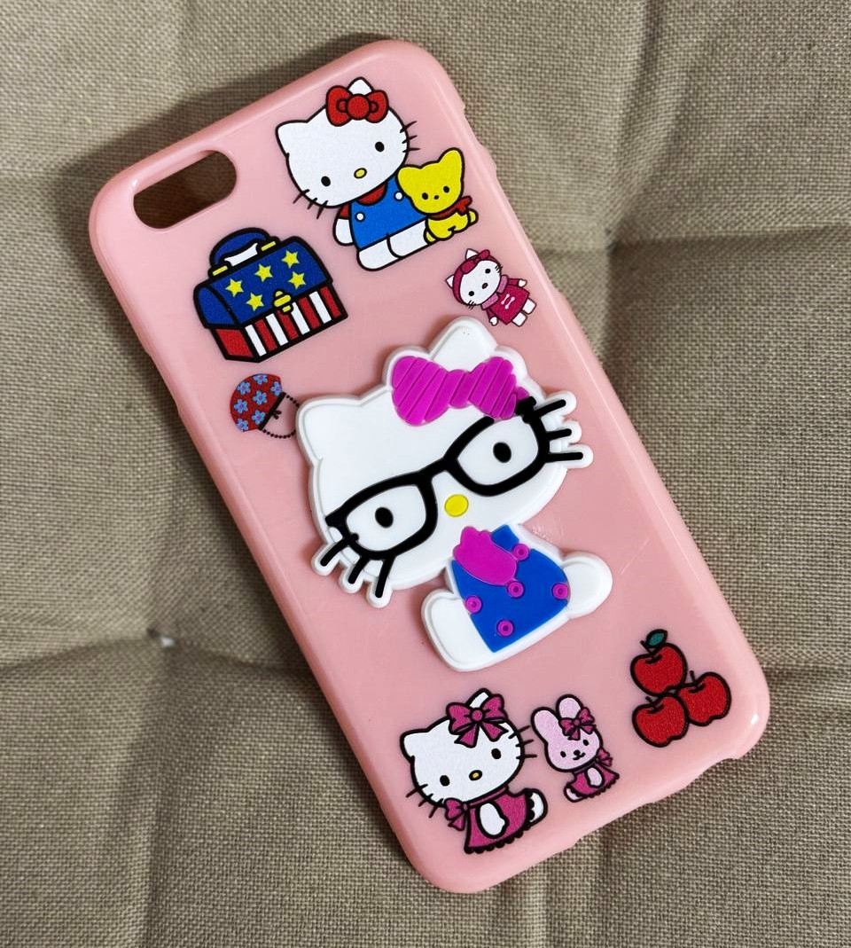Силіконовий чохол для iPhone 6S/6 - Hello Kitty, Рожевий