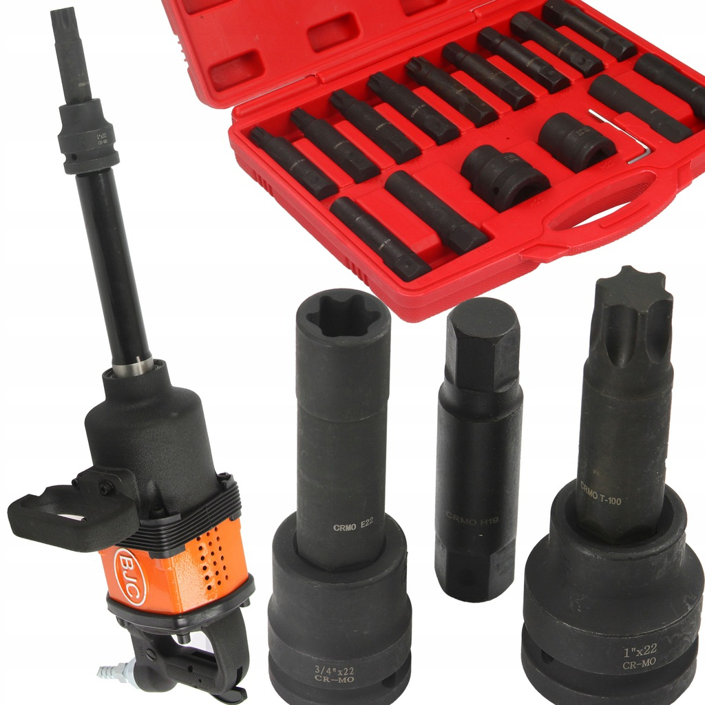 Набор инструментов из легированной стали MAR-POL M58265 ударные головки Torx и Hex