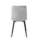 Стілець NEO чорний каркас/світло-сірий, фото 3