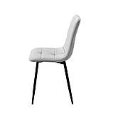 Стілець NEO чорний каркас/світло-сірий, фото 5