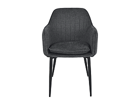 М'який стілець EMILY тканина в кольорі графіт