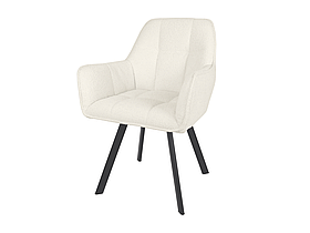 Крісло-стілець Gabriel м'який білий на ніжках