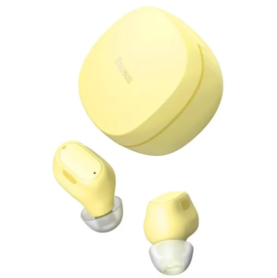 Bluetooth навушники Baseus Encok TWS WM01 Yellow