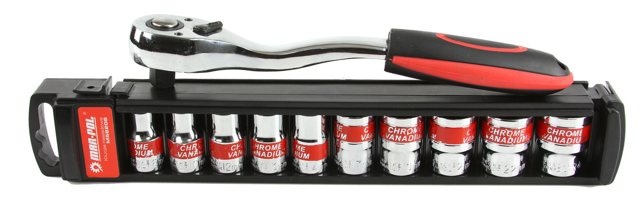 Набір інструментів 1/2 MAR-POL M58206 хромованадієві ключі, фото 1