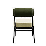 Обідній стілець TOTORO мяке сидіння спинка на металокаркасі, фото 3