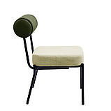 Обідній стілець TOTORO мяке сидіння спинка на металокаркасі, фото 4