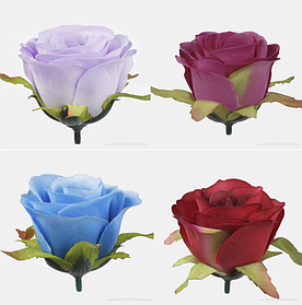 W726 Троянда напів відкрита d=6cm h=5cm 24 шт