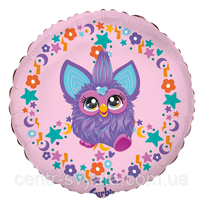 Фольгована кулька Flexmetal 18"(45 см) Коло "Furby | Фьорбі"