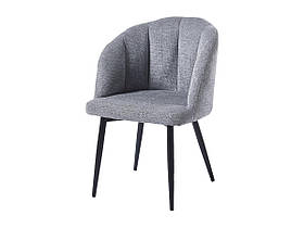 Стілець CALLA чорний каркас/сірий тк.