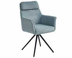 Стілець ADRIAN стілець чорний каркас/ментол тк.