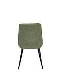 Стілець KIWI чорний каркас/темно-зелений тк., фото 4