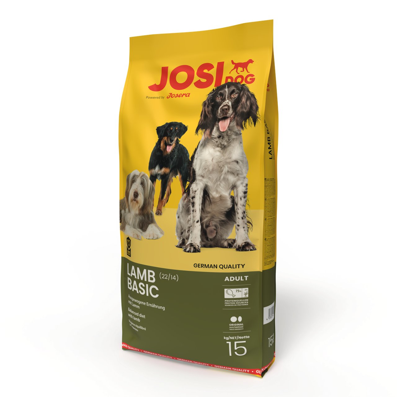 Сухий корм Josera JosiDog Lamb Basic для дорослих собак (ягня) 15 кг, фото 1