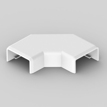 Кут прямий до кабельного каналу LHD 20x10мм білий, фото 1