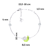 UmaUmi Браслет на ланцюжку WOP равлик, фото 4