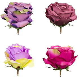 W197 Голівка троянди напіввідкрита д=9 см, в=7 см 12 шт