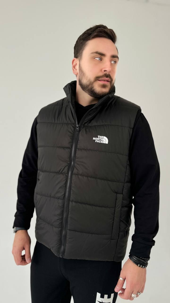 Чоловічий жилет The North Face чорний без капюшона з плащової тканини Безрукавка Зе Норт Фейс