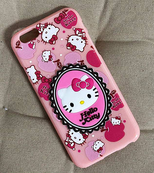 Силіконовий чохол для iPhone 6S/6 - Hello Kitty, Рожевий