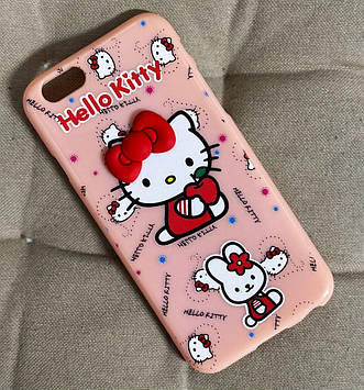 Силіконовий чохол для iPhone 6S/6 - Hello Kitty, Рожевий