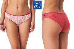 Жіночі трусики бікіні Key 2 шт Key LPN 744 A23 розмір М колір червоний