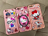 Силіконовий чохол для iPhone 6S/6 - Hello Kitty, Рожевий, фото 2