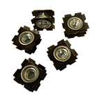 Гайка меблева забивна корончаста для квадратних труб М6 d15.7-17.1мм, фото 4