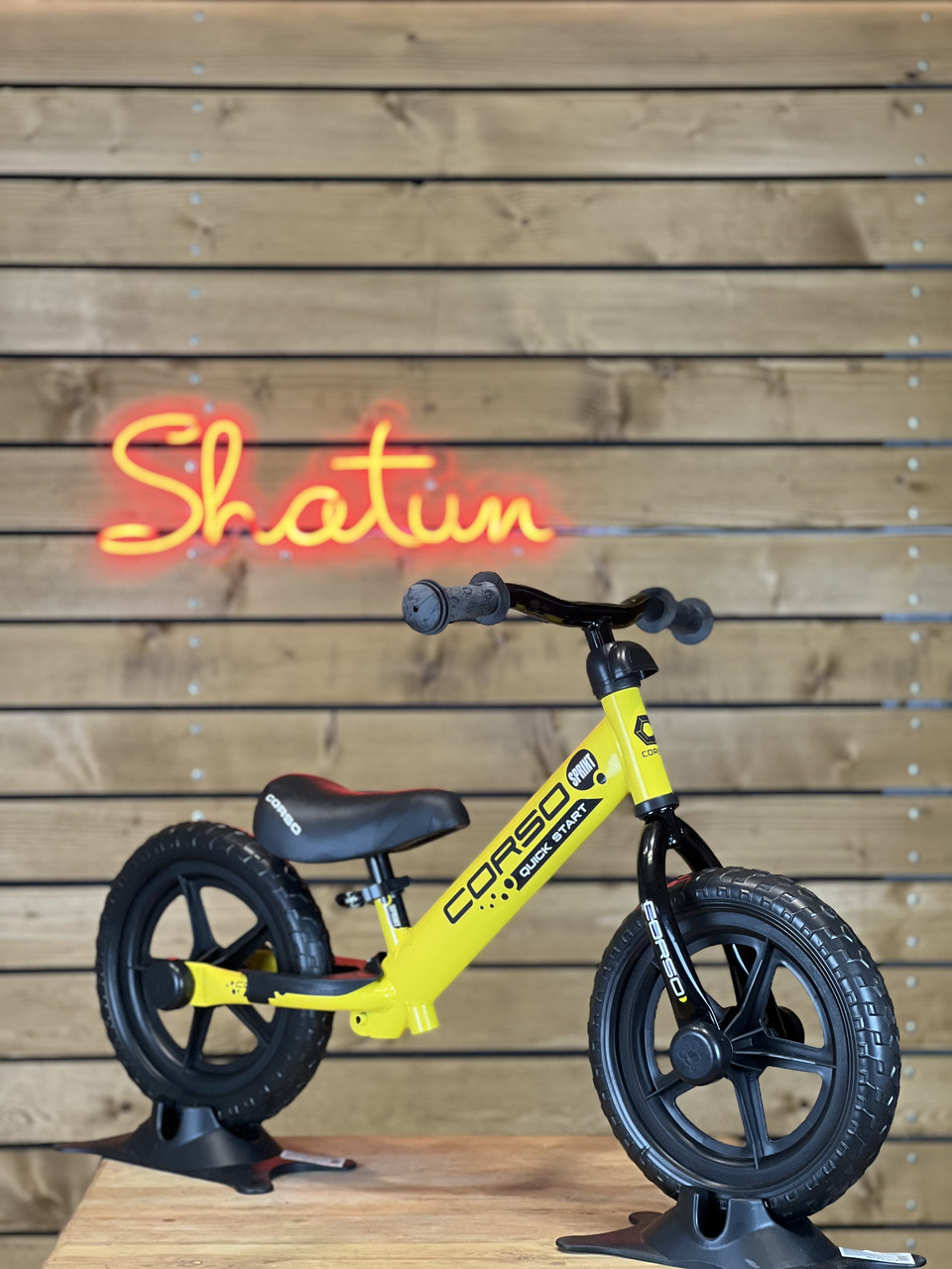 Біговел велобіг 12" Corso SPRINT JR-82566 EVA піна жовтий