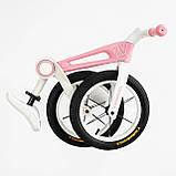 Біговел дитячий 14 дюймів Corso NL-96022 Рожевий, складана нейлонова рама, надувні колеса 14', велобіг, фото 6
