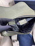 Чоловіча сумка-сідло-колір хакі плечова нагрудна сумка преміальна якість, фото 5