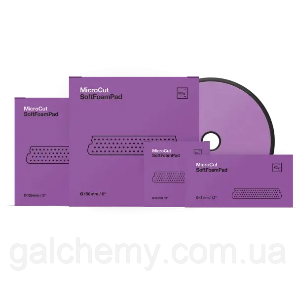 Полірувальний круг фіолетовий Micro Cut Soft Foam Pad 126 мм