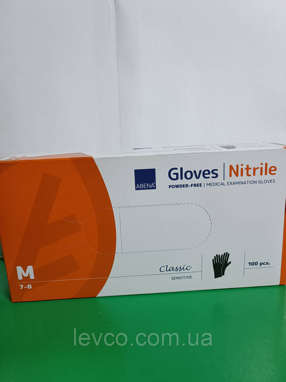 РУКАВИЦІ Gloves ABENA НІТРИЛОВІ ЧОРНІ М 100 ШТ 50 ПАР, фото 1