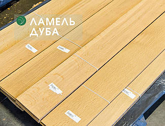 Пиляний шпон дуба (ламель) 2,5 мм / I ґатунок / від 2,1 м до 3,1 м / від 10 см