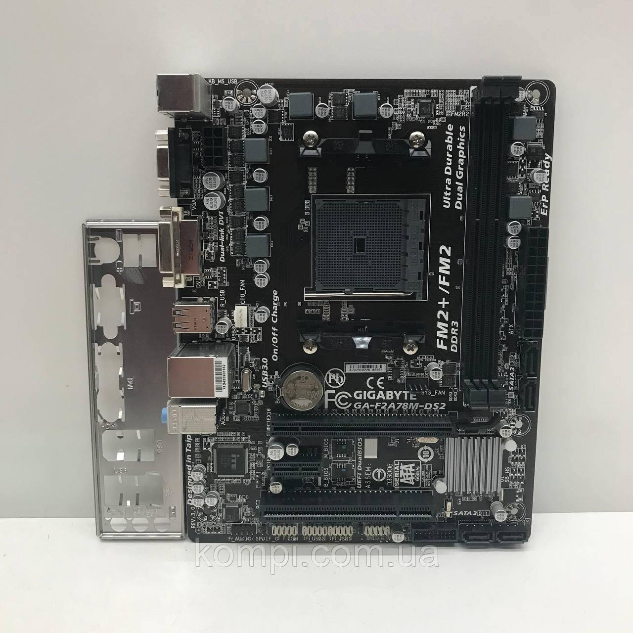 Материнська плата sFM2 GIGABYTE GA-F2A78M-DS2 (Socket FM2+,DDR3,б/у)