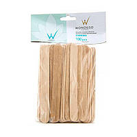 Одноразові дерев'яні шпателі ItalWax Standart 140х16х1, 100 шт