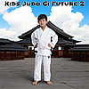 Кімоно для дзюдо дитяче з поясом біле унісекс Ippon Gear Kids Judo Gi Future 2 White 335 г/м² (150 см), фото 9